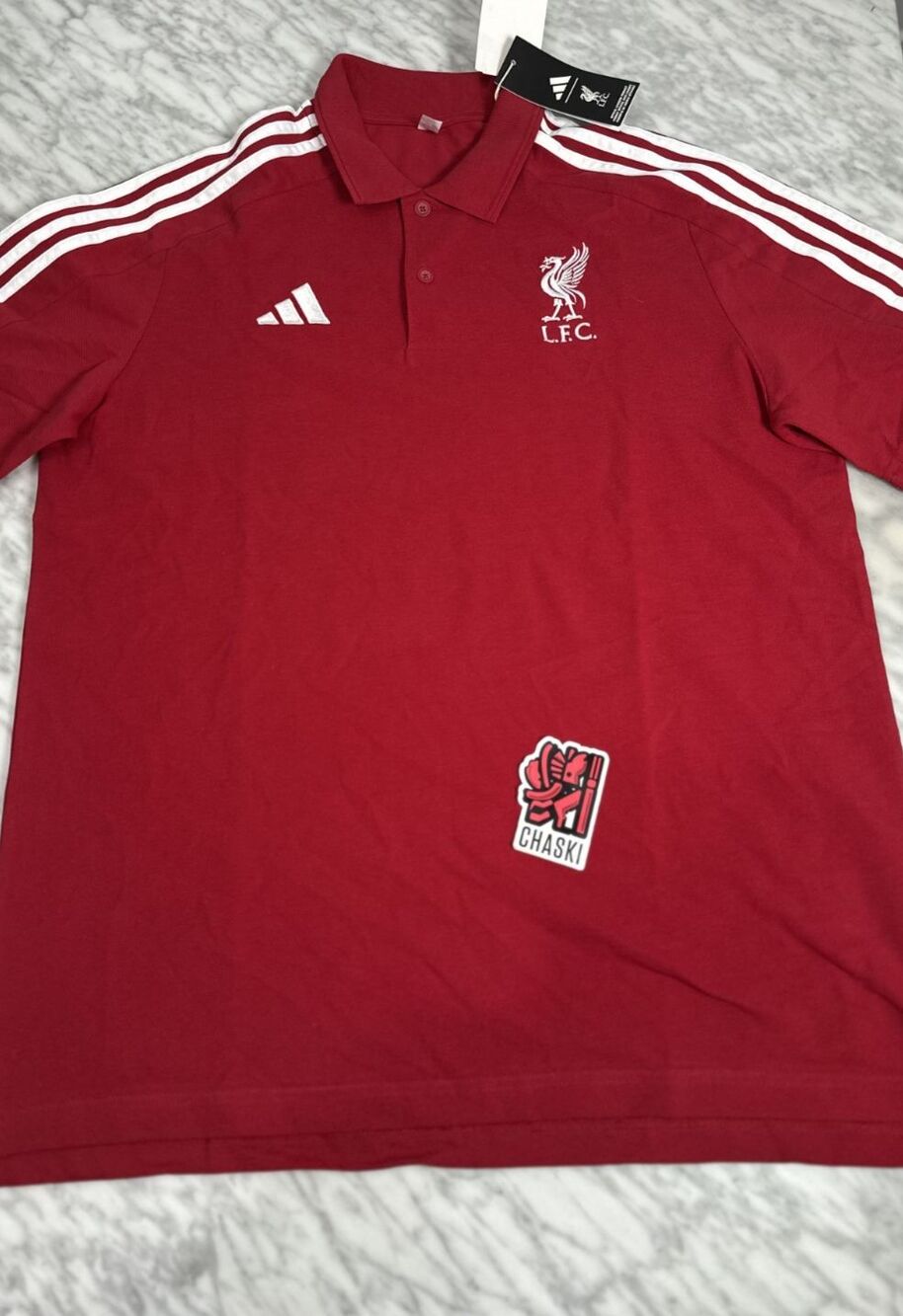 Adidas LFC Liverpool FC 25/26  DNA polo top Red Uk football Men's Medium JW7886